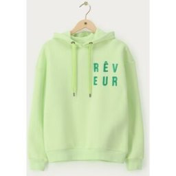 Sweat à capuche vert "Rêveur" My Jewellery Vert citron XS femme