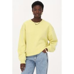 Sweat oversize jaune "Bonheur" My Jewellery Jaune femme