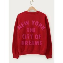 Sweat rouge "City of dreams" My Jewellery Rouge XS femme