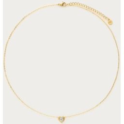 Collier à cœur en strass My Jewellery Argenté/Doré S femme