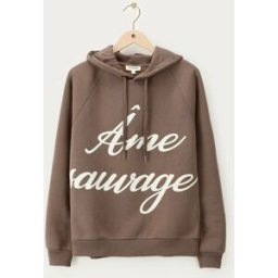 Sweat à capuche marron "Ame sauvage" My Jewellery Marron XS femme