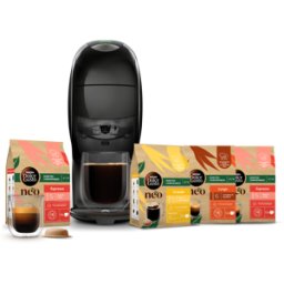 dolcegusto Pack NEO Latte noire + selection 100% café 4 boîtes