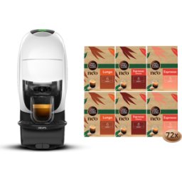 dolcegusto Pack NEO Latte blanche + selection 100% café 6 boîtes