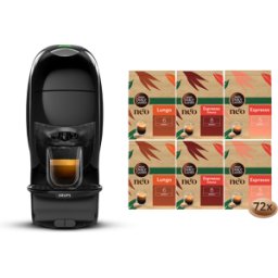 dolcegusto Pack NEO Latte noire + selection 100% café 6 boîtes