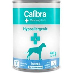Calibra Aliment Humide Pour Chien Vet Diet Hypoallergénique Insectes Saumon 6x400g