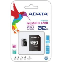 ADATA AUSDH32GUICL10-RA1 Premier Carte mémoire MicroSDHC avec adaptateur - 32 Go