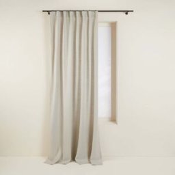 MADURA Rideau À Galon Fronceur Aubin Pierre - GRIS 200x275 cm