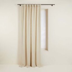 MADURA Rideau À Galon Fronceur Aubin Sable - BEIGE 200x275 cm