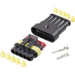 Set Superseal série AMP-Superseal 1.5mm TE Connectivity 30S006 Nbr total de pôles 5 Pas: 6 mm 1 set
