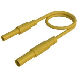 Hirschmann Test & Measurement MAL S GG-B 25/2,5 ge Cordon de mesure de sécurité fiche de sécurité 4 mm prise de sécurité 4 mm 25 cm jaune 1 pc(s)