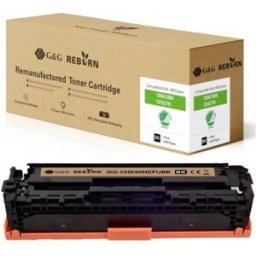 G&G; Toner remplace Canon, HP 125A, 128A, 131X, 716K, 731K compatible noir 2200 pages Reborn remanufactured 21201