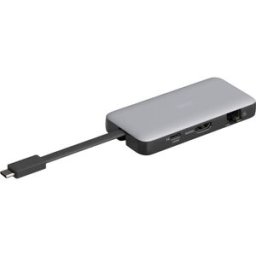 Digitus Station daccueil USB-C® DA-70916 avec fonction de chargement, lecteur de cartes intégré, alimentation USB-C®