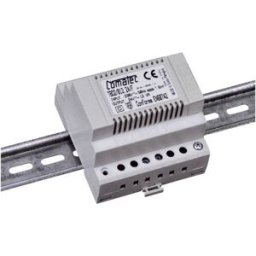 Transformateur 230 V AC - 24 V AC 0,5A rail DIN 3 modules Comatec