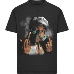 Merchcode T-shirt à Manches Courtes Snoop Dogg Don´t Blaze It Up Heavy Oversize Vintage Black S Homme