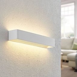 Applique murale LED Karam Arcchio, dimmable, blanc, Salon / Salle à manger, Aluminium, Moderne, Applique Murale LED