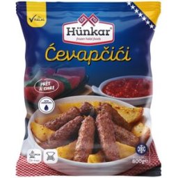 HÜNKAR Ćevapčići Roulés de viande grillés Halal 800 g