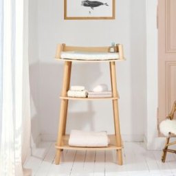 Charlie Crane Table à langer en bois Pago avec matelas