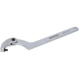 Bahco Clé Plate Chrome Finish Adjustable Hook 50-120 Mm 285 Mm Multicolor One Size