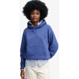 Superdry Femme Sweat à Capuche Heritage Hamptons Blue Taille: 42