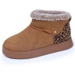 Isotoner - Bottines Femme imitation fourrure Camel Léopard camel léopard 39 Femme
