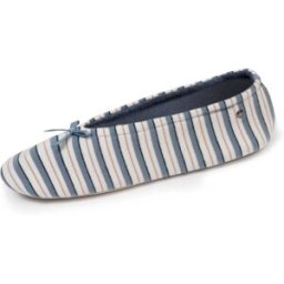Isotoner - Chaussons ballerines grand nœud Femme Rayure rayure marinière 39/40 Femme