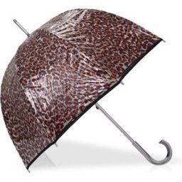 Isotoner - Parapluie cloche transparent PVC/Léopard pvc/léopard beige ST Femme