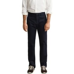 Gant Pantalon Chino Smart Regular Fit Evening Blue 40 Homme