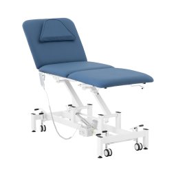 Table de massage électrique - 1 moteur - 100 W - 185 x 63 x 47 - 90 cm - 150 kg - Blanc / bleu