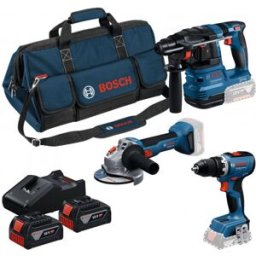 Bosch GSR+GWS+GBH+2×GBA18V 4.0 Ah+GAL 18V-40 18V Set de 3 outils 18 V 0615A50094