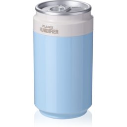 Mini humidificateur portable double usage voiture et intérieur, avec lumière d'ambiance LED, deux modes de brumisation silencieux et arrêt automatique - Bleu