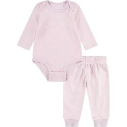 Nike Kids Ensemble à Manches Longues Impressions Pink Foam 24 Mois Garçon,Fille