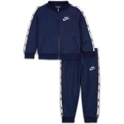 Nike Kids Ensemble à Manches Longues Full Zip With Logo Tap Midnight Navy 24 Mois Garçon,Fille