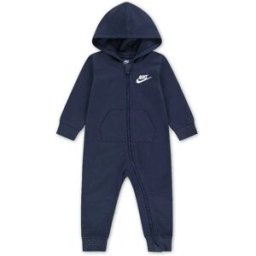 Nike Kids Combinaison à Manches Longues Baby French Terry Midnight Navy 3 Mois Garçon,Fille