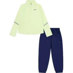 Nike Kids Ensemble à Manches Longues Dri Fit Miler Mystic Navy 24 Mois-3 Années Garçon