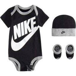 Nike Kids Ensemble à Manches Courtes Futura Logo Box Black 6-12 Mois Garçon,Fille