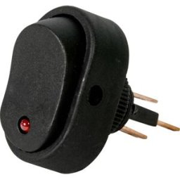 HP Autozubehör 28474 Interrupteur à bascule pour lautomobile 12 V 16 A 1 x Off/On à accrochage 1 pc(s) Piece