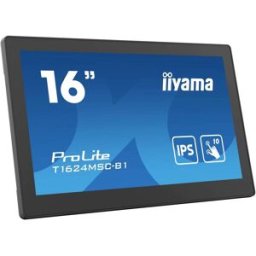 IIYAMA ProLite T1624MSC-B1 Moniteur tactile CEE: E (A - G) 39.6 cm (15.6 pouces) 1920 x 1080 pixels 16:9 25 ms HDMI™, Audio-Line-out, USB 2.0 IPS LCD