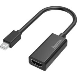 Hama 00200332 Mini-Display / HDMI Adaptateur [1x mâle anglaise - 1x Mini port Display mâle] noir 0 mm