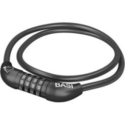 Basi ZR 313 Antivol à câble spiralé noir fermeture à combinaison