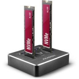 AXAGON ADSA-M2C NVMe M.2 NVMe PCIe 3.1 x4 Station daccueil pour disque dur avec fonction clonage