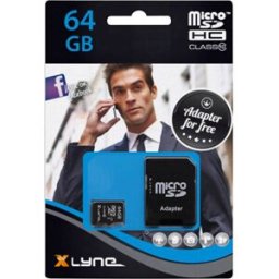 Xlyne Carte microSDXC 64 GB Class 10 avec adaptateur SD