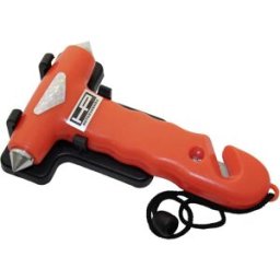 Marteau de secours HP Autozubehör 10659 avec support, coupe-ceinture, brise-vitre pour voitures