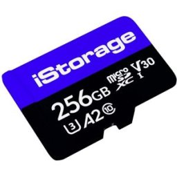 iStorage IS-MSD-1-256 Carte microSD 256 GB A2 Application Performance Class mode de cryptage AES-XTS