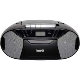 Imperial PBB Boombox mit CD-Player Kassettenspieler Radio-lecteur CD FM AUX, FM, Cassette, CD noir