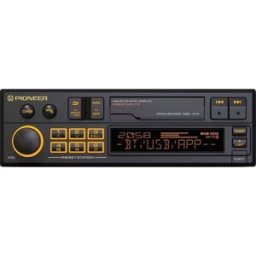 Pioneer SXT-C10PS, Schwarz, 1 DIN, 88 W, 50 W, Android, AAC, FLAC, MP3, WAV, WMA Autoradio design rétro, tuner DAB+, kit mains libres bluetooth
