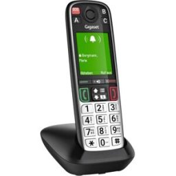 Siemens Gigaset EASY 500 Téléphone sans fil pour séniors signal dappel optique écran couleur noir