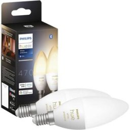 Philips Hue Ampoule à LED (extension) 871951435673300 CEE: G (A - G) Hue White Amb. Doppelpack 2x470lm E14 5.2 W de blanc chaud à blanc froid