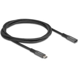 Delock Câble USB-C USB 3.2 Gen2 USB-C® mâle, USB-C® mâle 1.00 m noir rond 80022