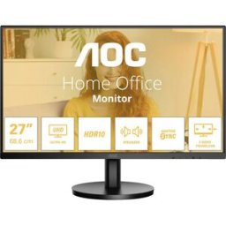 Moniteur LCD AOC U27B3A CEE F (A - G) 68.6 cm 27 pouces 3840 x 2160 pixels 16:9 4 ms DisplayPort, HDMI™ IPS LCD