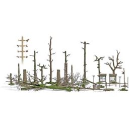 Busch Totholz-Set 1852 Kit darbres 15 à 50 mm 1 set